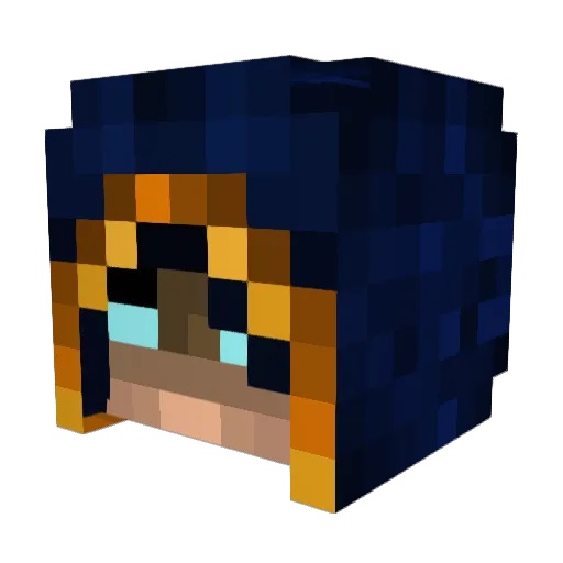 Wezard_of_OZ Minecraft avatar head, 3D render