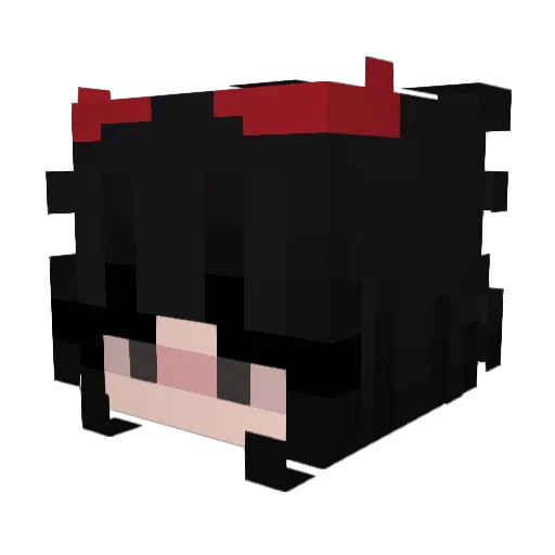 Wezlyv Minecraft avatar head, 3D render