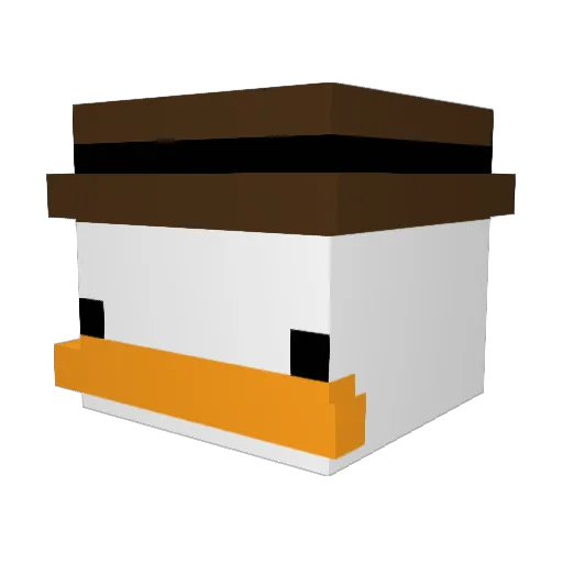 Wezzy_28 Minecraft avatar head, 3D render