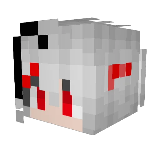 WfY487 Minecraft avatar head, 3D render