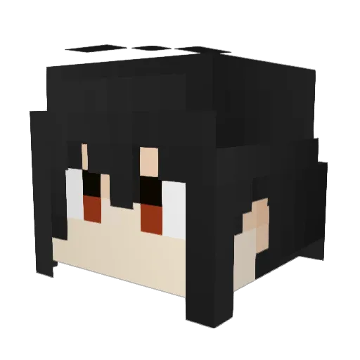 Wf_Remilia Minecraft avatar head, 3D render