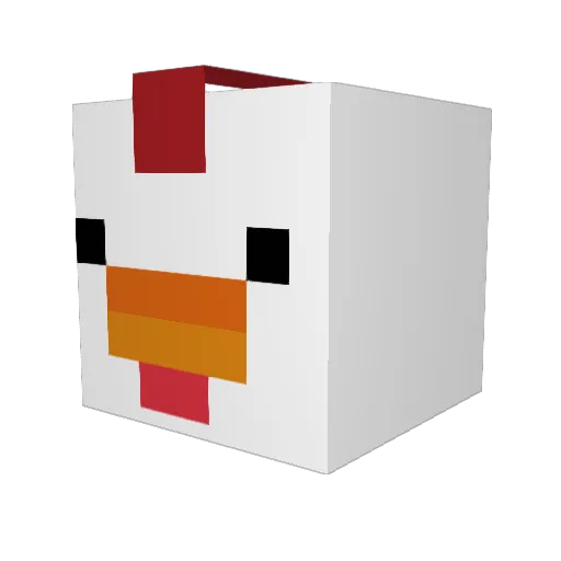 Wh00ps_ Minecraft avatar head, 3D render
