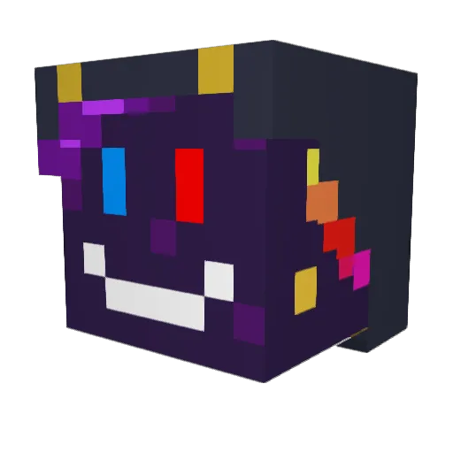 Wh1teP0ison Minecraft avatar head, 3D render