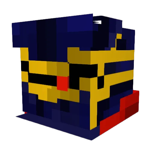 Wh1tebrim Minecraft avatar head, 3D render