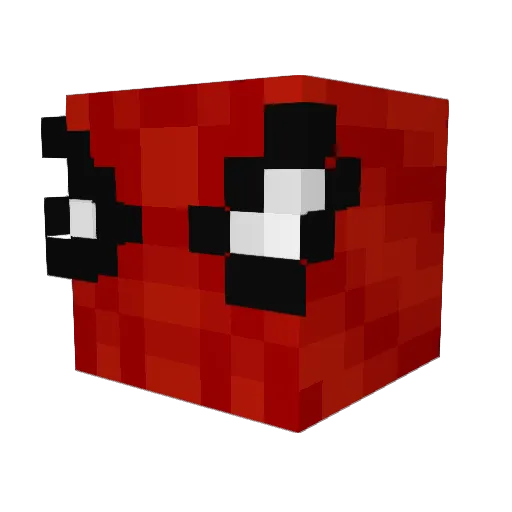 WhackWhack Minecraft avatar head, 3D render
