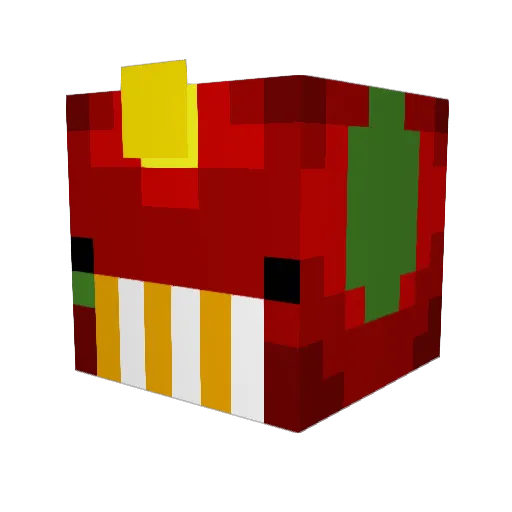 WhaleKing__ Minecraft avatar head, 3D render