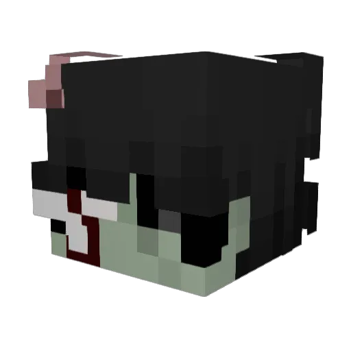 Whale_CZ Minecraft avatar head, 3D render
