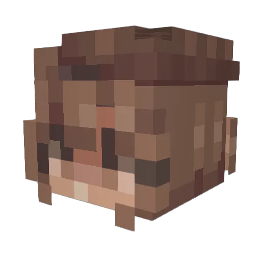 Whale_SharkRose Minecraft avatar head, 3D render