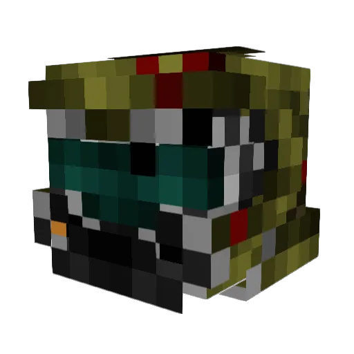 WhalesAreFat Minecraft avatar head, 3D render
