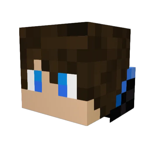 WharfeyZ Minecraft avatar head, 3D render