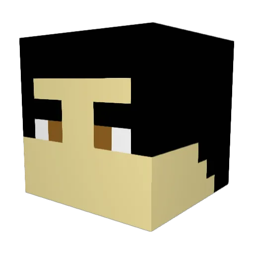 What3vr Minecraft avatar head, 3D render