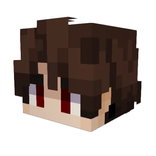 WhatAboutAndy Minecraft avatar head, 3D render