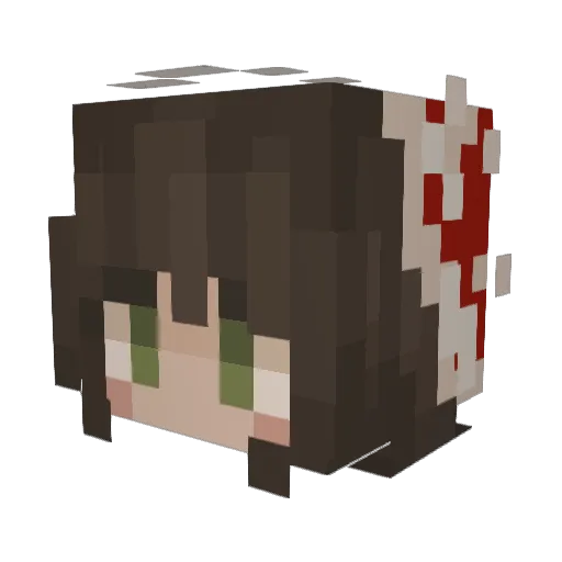 WhatAboutPhoebe Minecraft avatar head, 3D render