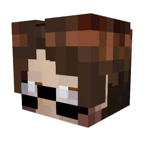 WhatAn_ Minecraft avatar head, 3D render