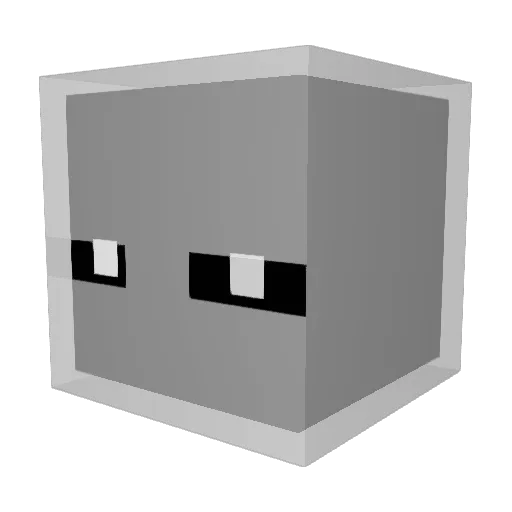 WhatChanged Minecraft avatar head, 3D render