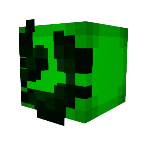WhatDaMatter Minecraft avatar head, 3D render