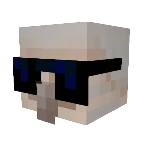 WhatRYaBuyin Minecraft avatar head, 3D render