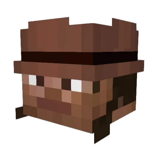 WhatTheKirk Minecraft avatar head, 3D render