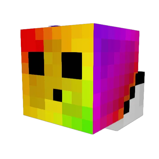 WhatTheMG Minecraft avatar head, 3D render