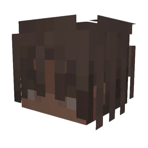 WhatYouLooking Minecraft avatar head, 3D render