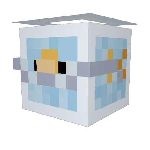 What_IsLaw Minecraft avatar head, 3D render
