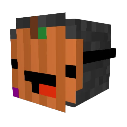 Whataerin Minecraft avatar head, 3D render