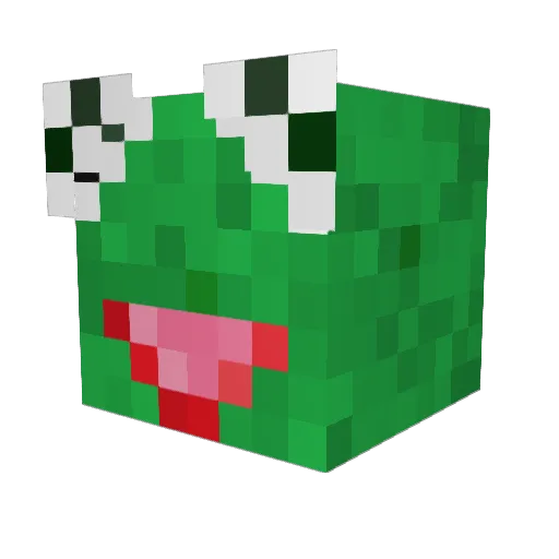 WhatsAnAceto Minecraft avatar head, 3D render