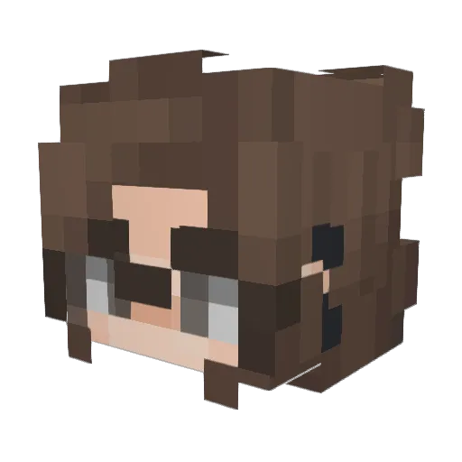 WhatsGoodAD Minecraft avatar head, 3D render