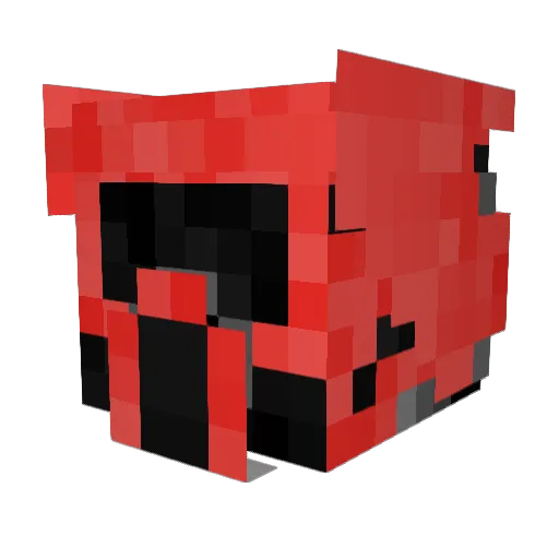 Whatsaname Minecraft avatar head, 3D render