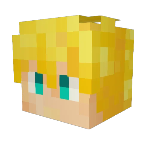 Wheat_apple Minecraft avatar head, 3D render