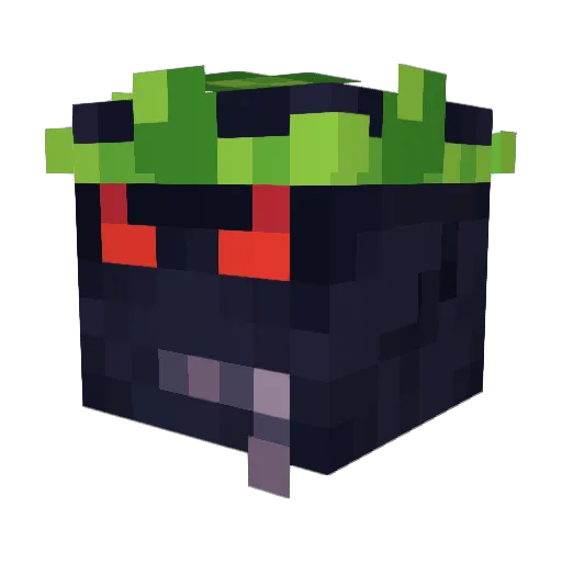 WheatleyScience Minecraft avatar head, 3D render