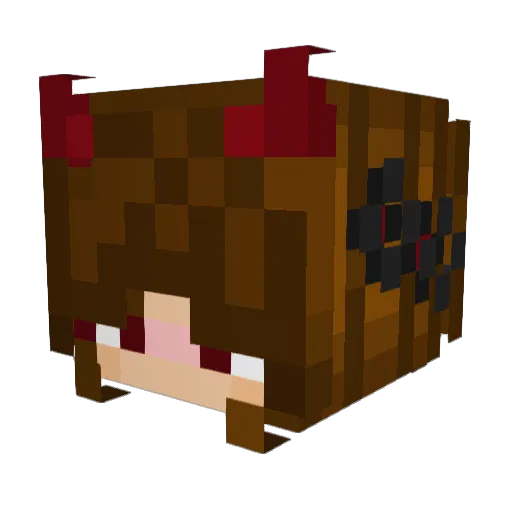 Wheatwarriorr Minecraft avatar head, 3D render