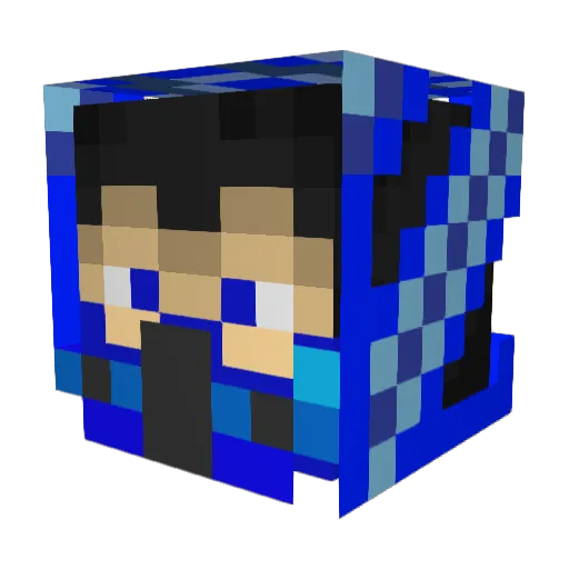 Wheedman Minecraft avatar head, 3D render