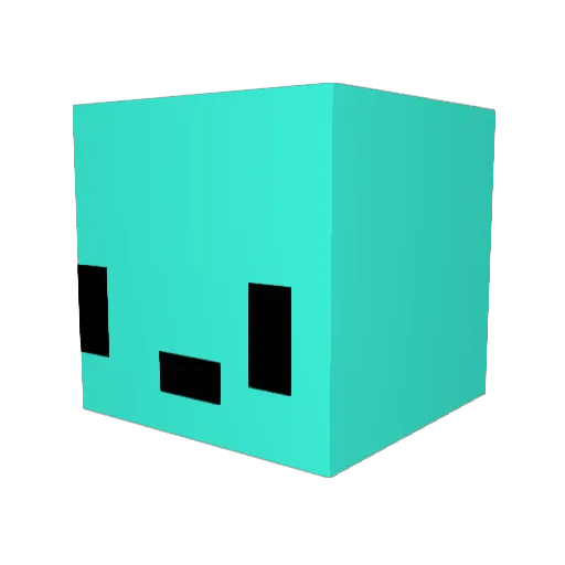 WheelPenguin Minecraft avatar head, 3D render