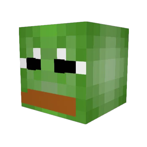 WheezyMcCheezy Minecraft avatar head, 3D render