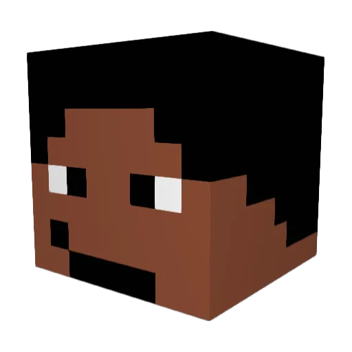 WheezyTho Minecraft avatar head, 3D render