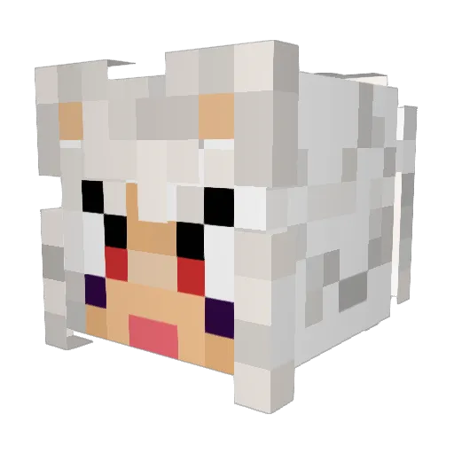 Whelp2688 Minecraft avatar head, 3D render