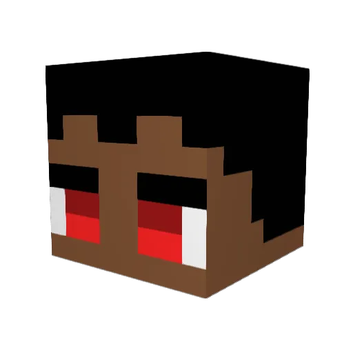 When_They_Cry Minecraft avatar head, 3D render
