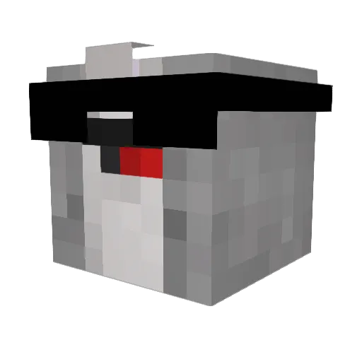 WhereDaLoot Minecraft avatar head, 3D render