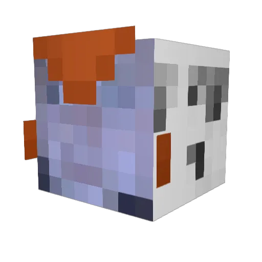 WhereIsBasin Minecraft avatar head, 3D render