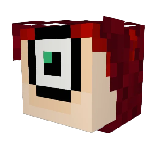 WhereIsTheGoose Minecraft avatar head, 3D render
