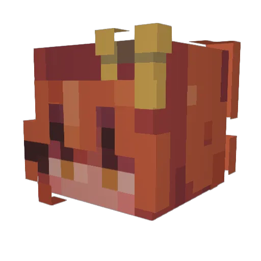 WhereMyBallsAt Minecraft avatar head, 3D render
