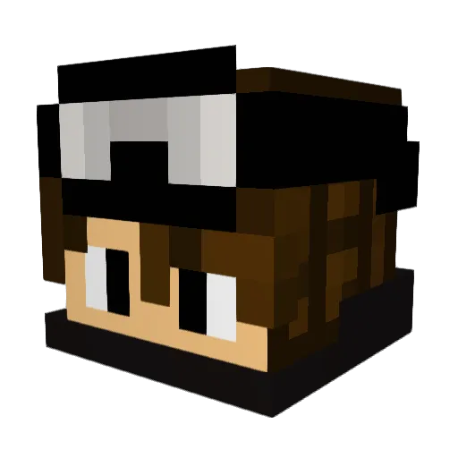 WhereThey Minecraft avatar head, 3D render