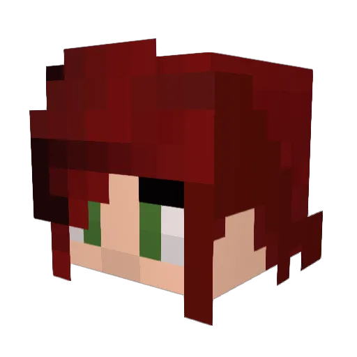 Where_Is_Polly Minecraft avatar head, 3D render