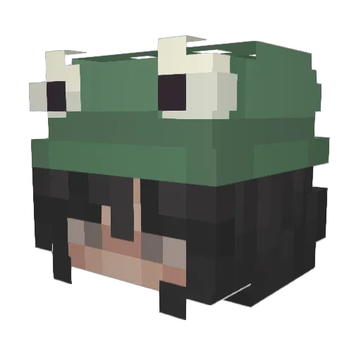Where_is_vodka Minecraft avatar head, 3D render