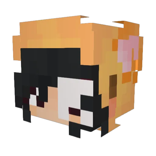 WheresCad Minecraft avatar head, 3D render