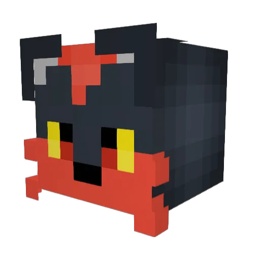 WherewolfAssasin Minecraft avatar head, 3D render