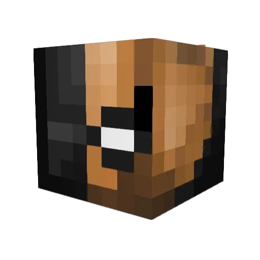 Whetley Minecraft avatar head, 3D render