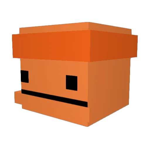 WheyGainer Minecraft avatar head, 3D render