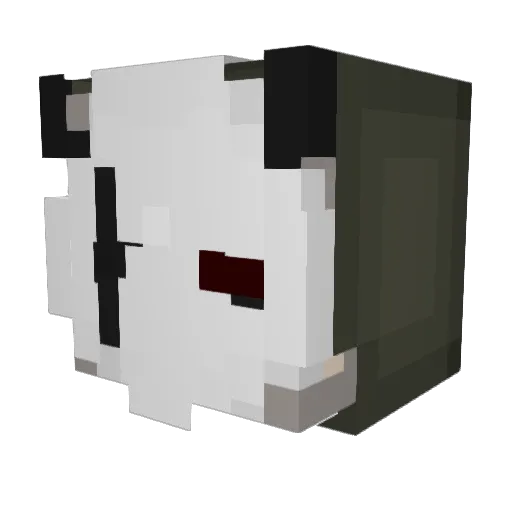 Whiisperer_ Minecraft avatar head, 3D render